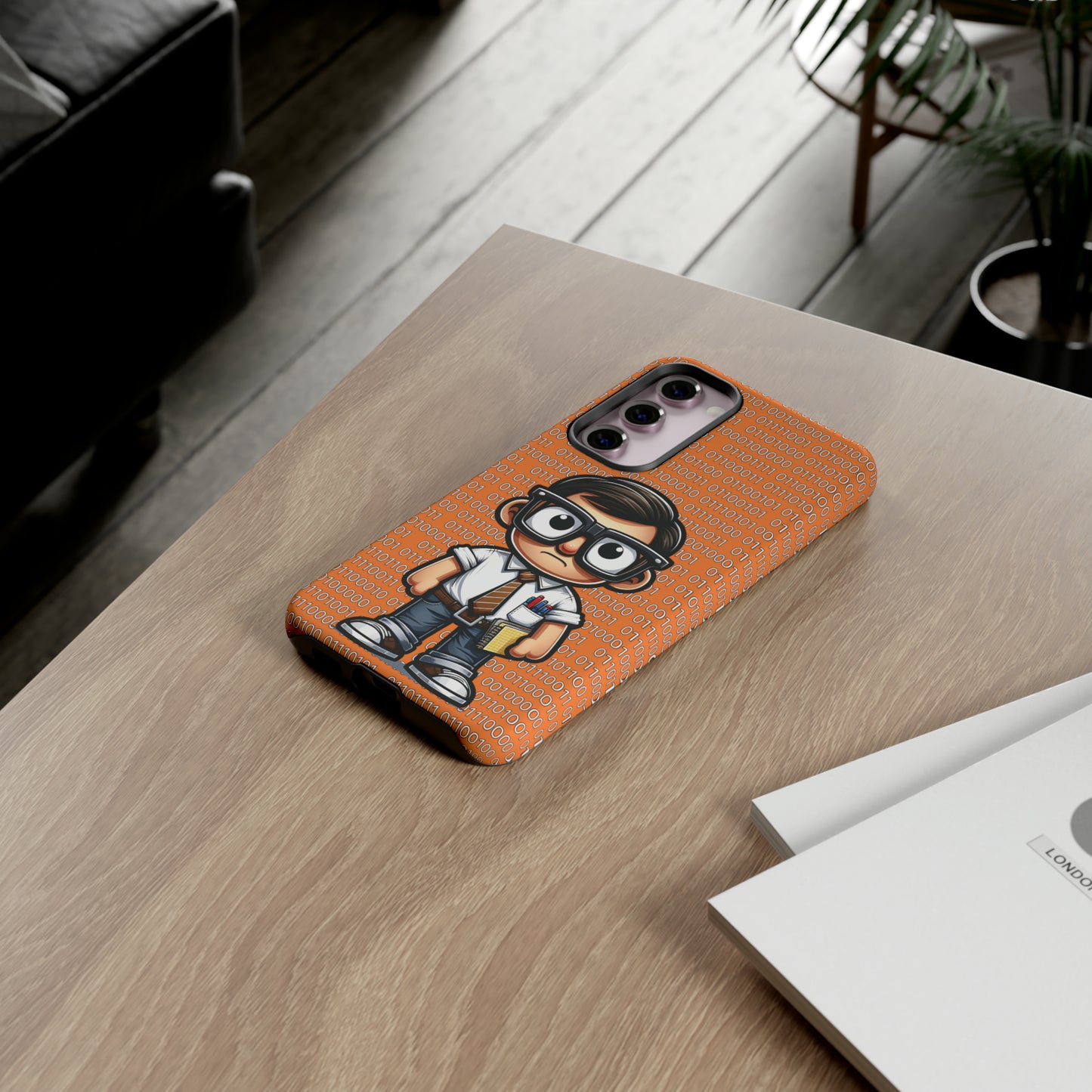 Nerd Binary - Orange Tough Cases