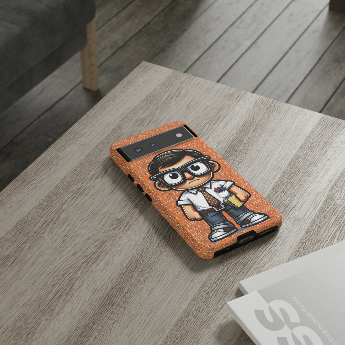 Nerd Binary - Orange Tough Cases