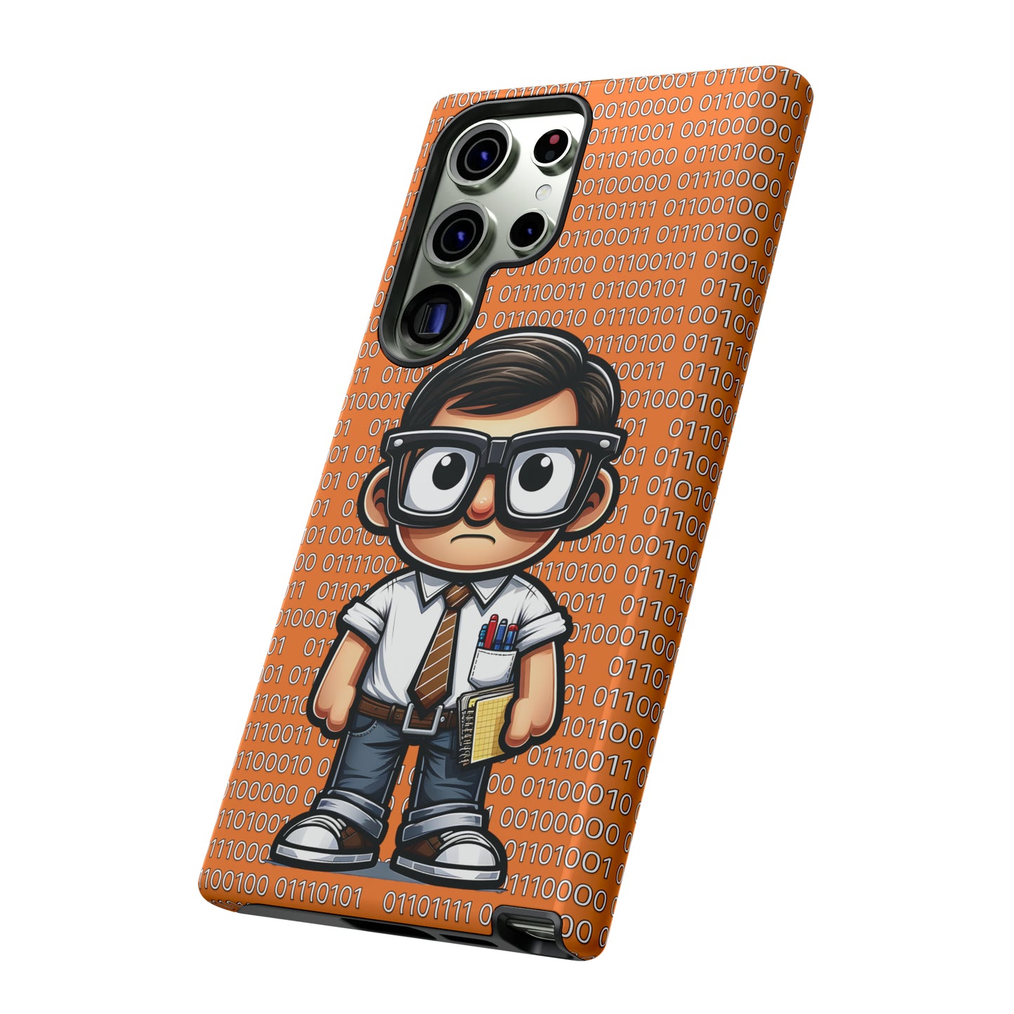Nerd Binary - Orange Tough Cases