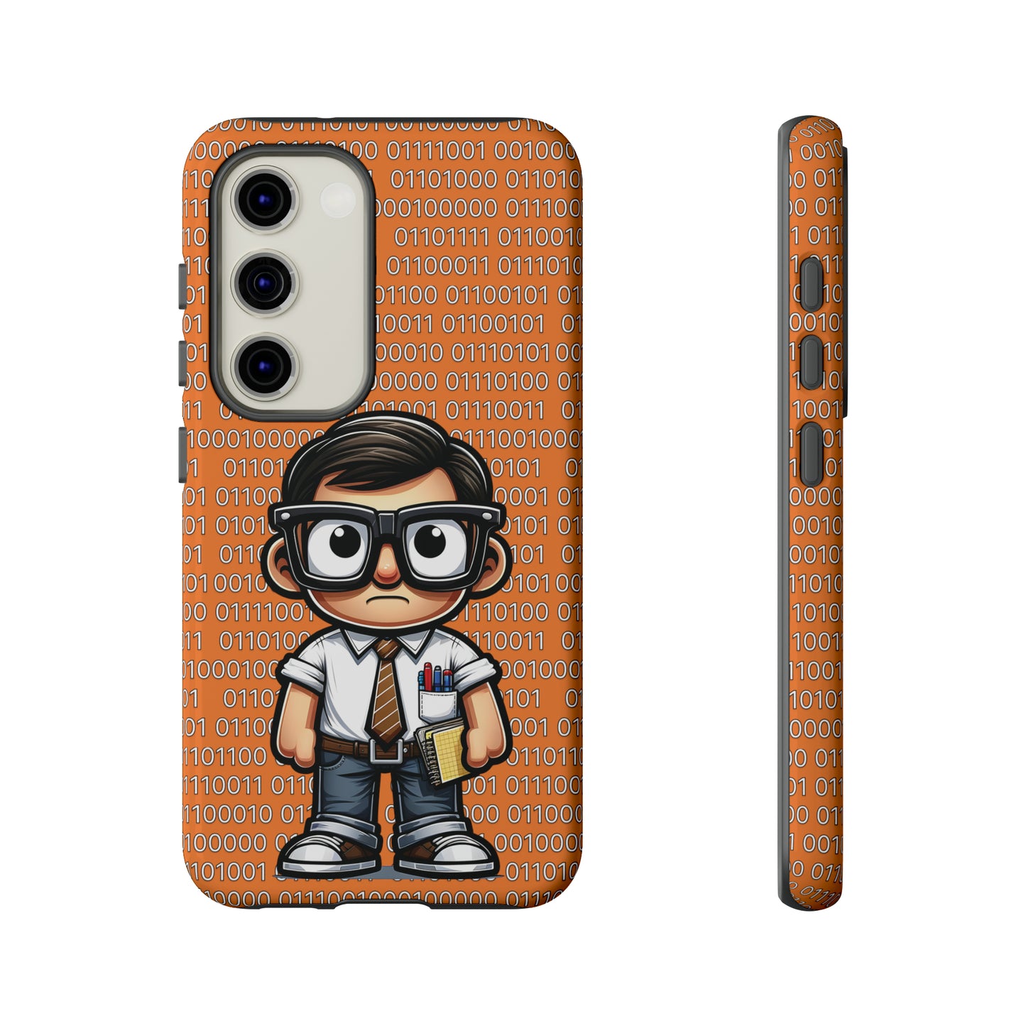 Nerd Binary - Orange Tough Cases