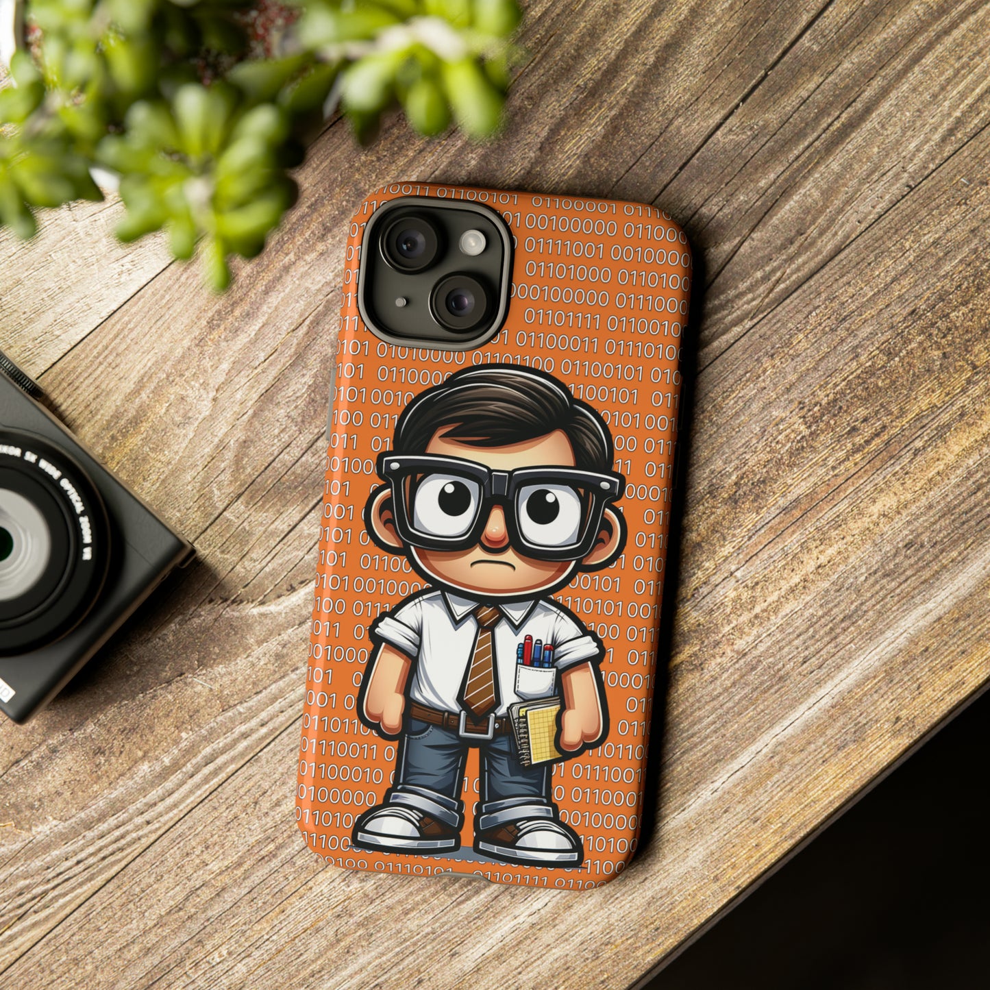 Nerd Binary - Orange Tough Cases