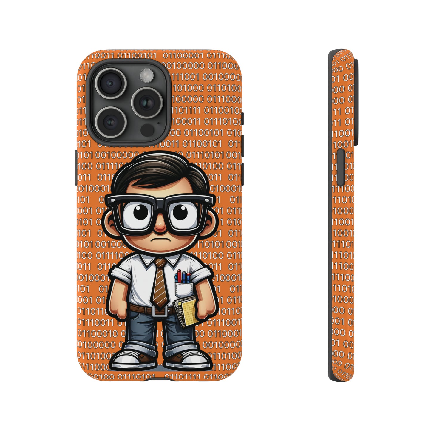 Nerd Binary - Orange Tough Cases