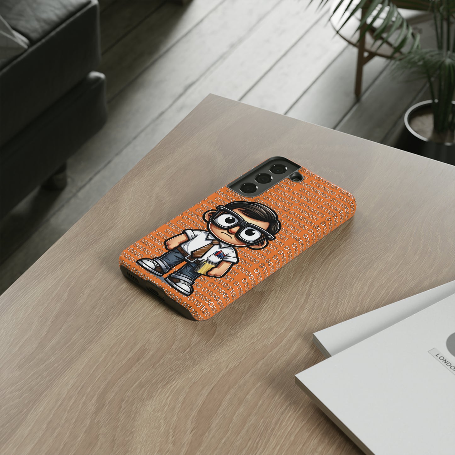 Nerd Binary - Orange Tough Cases