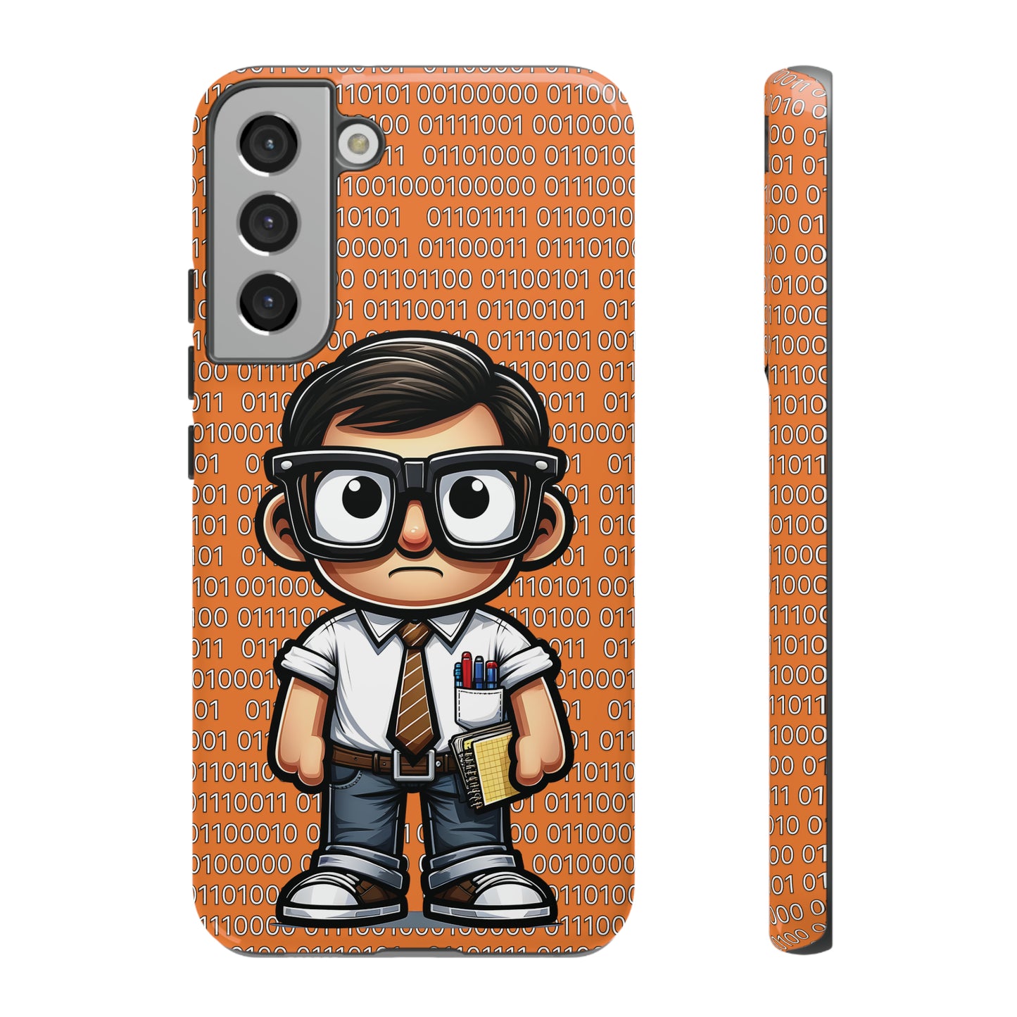 Nerd Binary - Orange Tough Cases