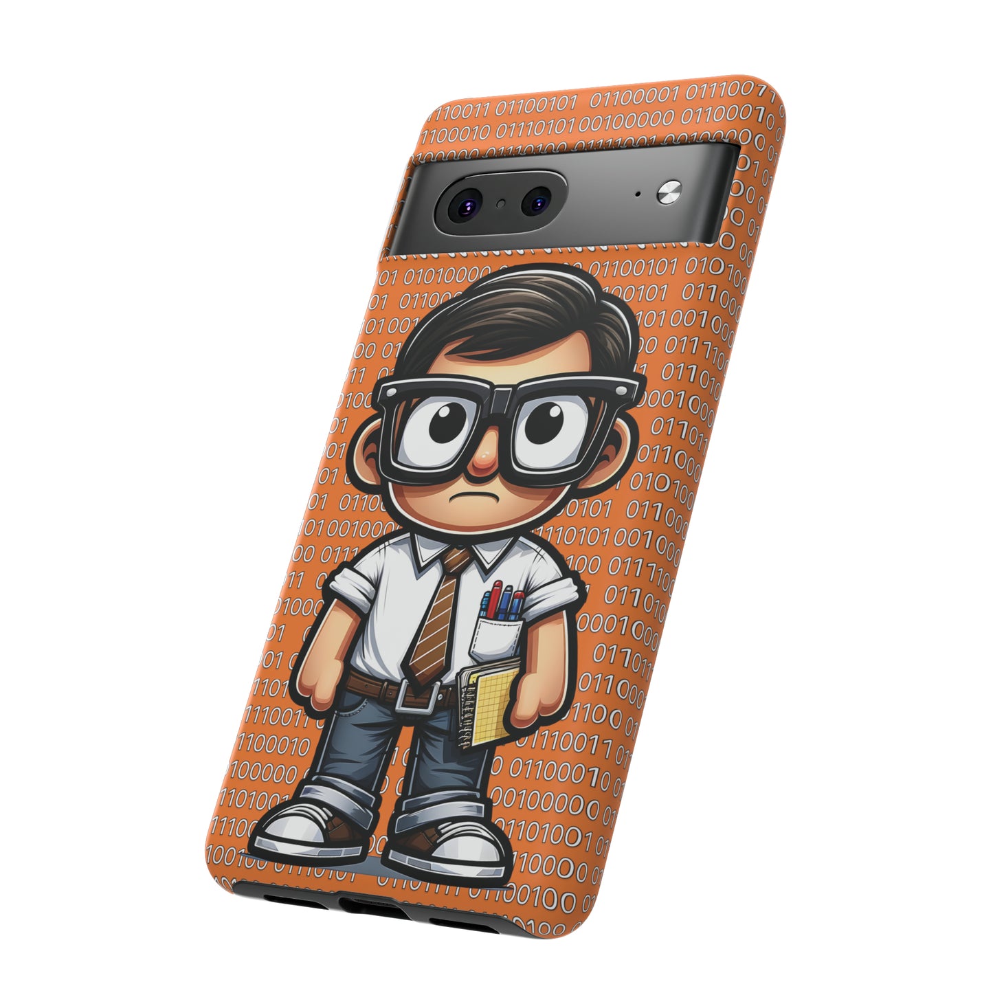 Nerd Binary - Orange Tough Cases