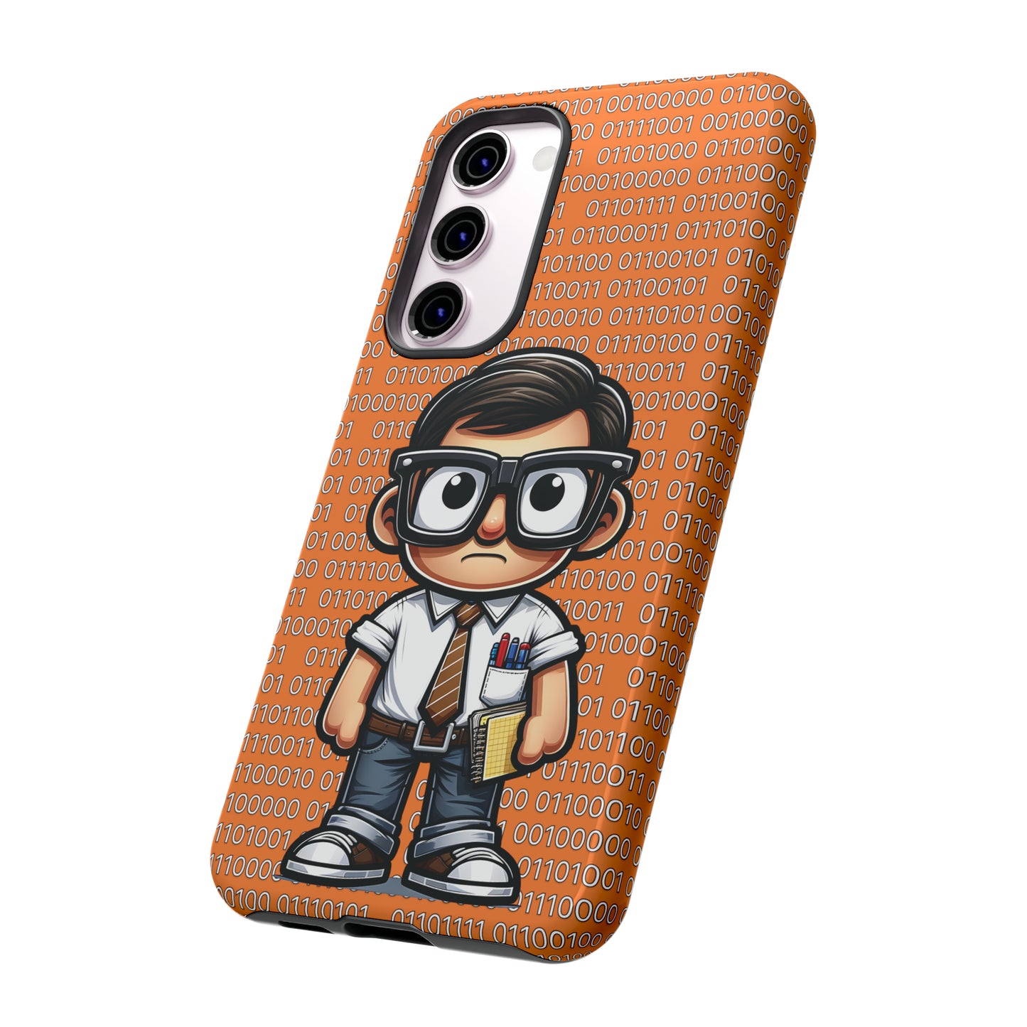 Nerd Binary - Orange Tough Cases