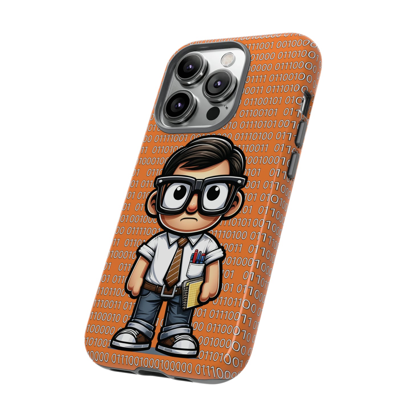 Nerd Binary - Orange Tough Cases