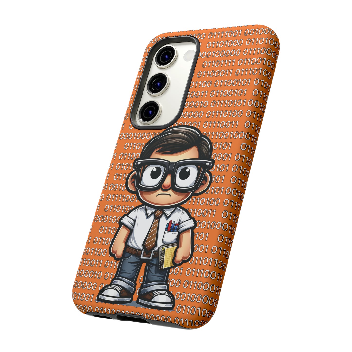 Nerd Binary - Orange Tough Cases