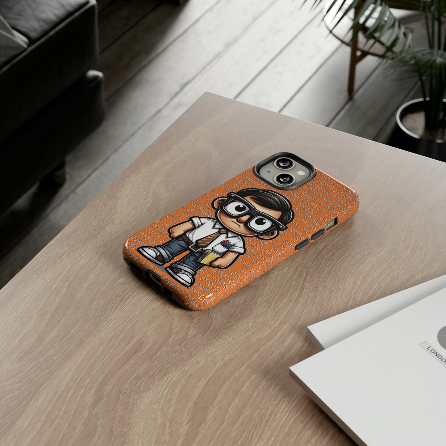Nerd Binary - Orange Tough Cases