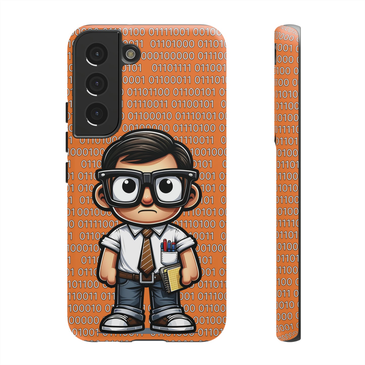 Nerd Binary - Orange Tough Cases