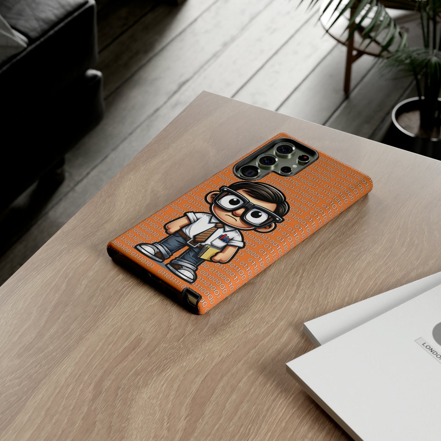 Nerd Binary - Orange Tough Cases