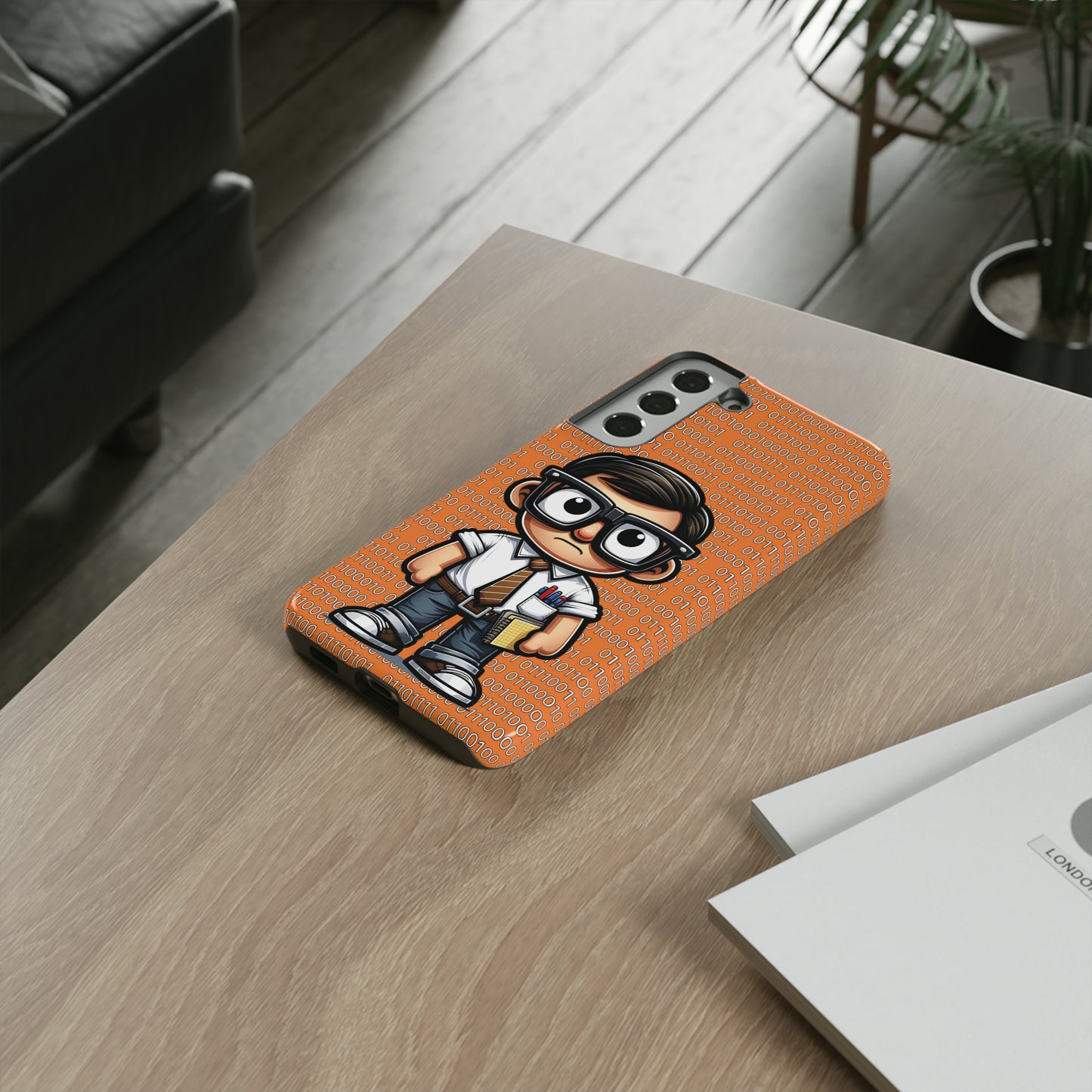 Nerd Binary - Orange Tough Cases