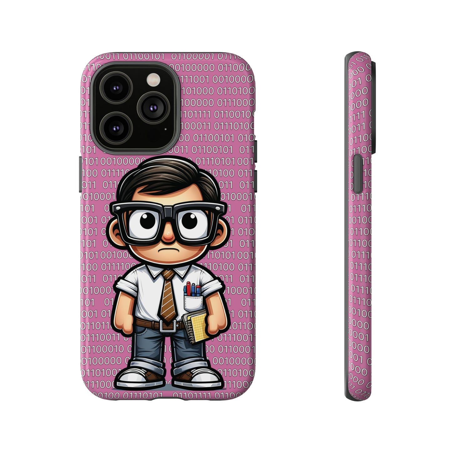 Nerd Binary - Pink Tough Cases