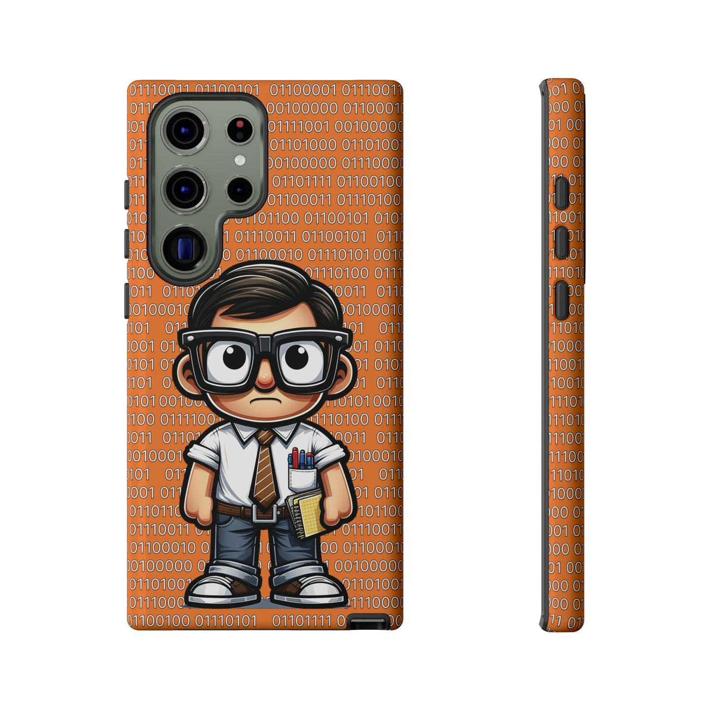 Nerd Binary - Orange Tough Cases