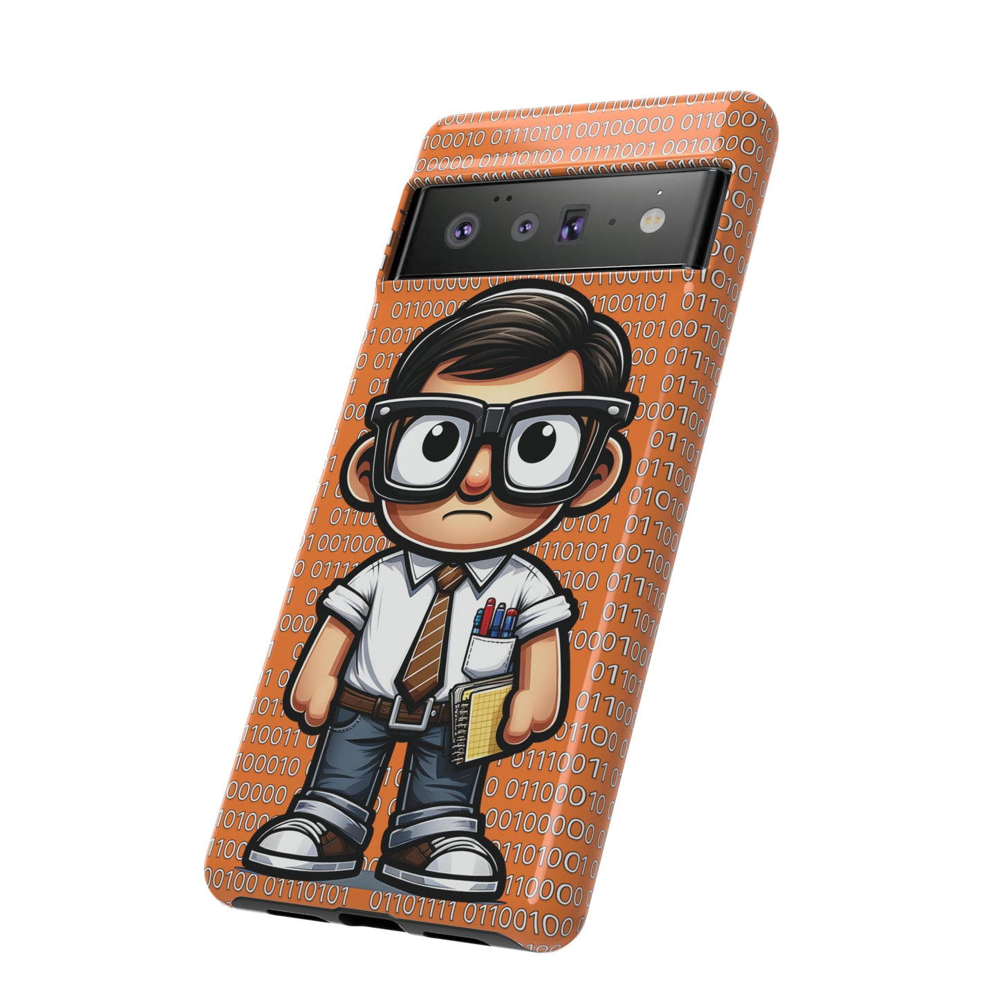 Nerd Binary - Orange Tough Cases