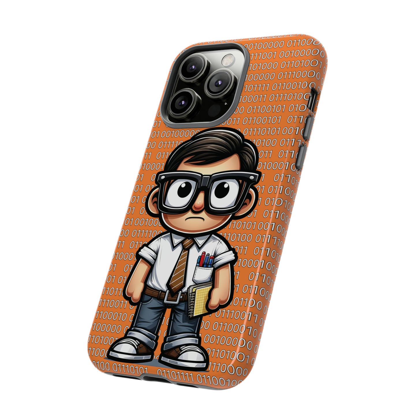 Nerd Binary - Orange Tough Cases