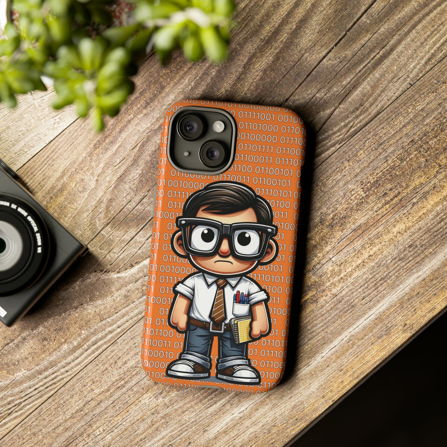 Nerd Binary - Orange Tough Cases