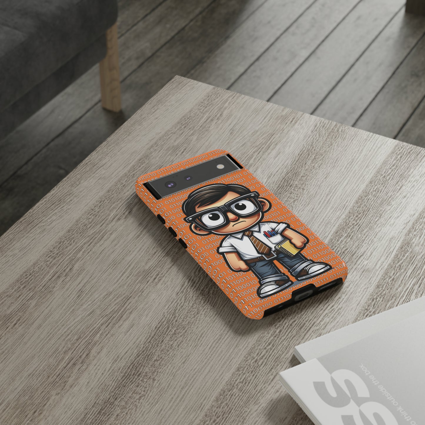 Nerd Binary - Orange Tough Cases