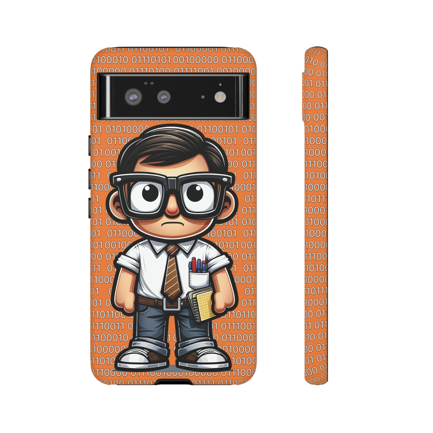 Nerd Binary - Orange Tough Cases