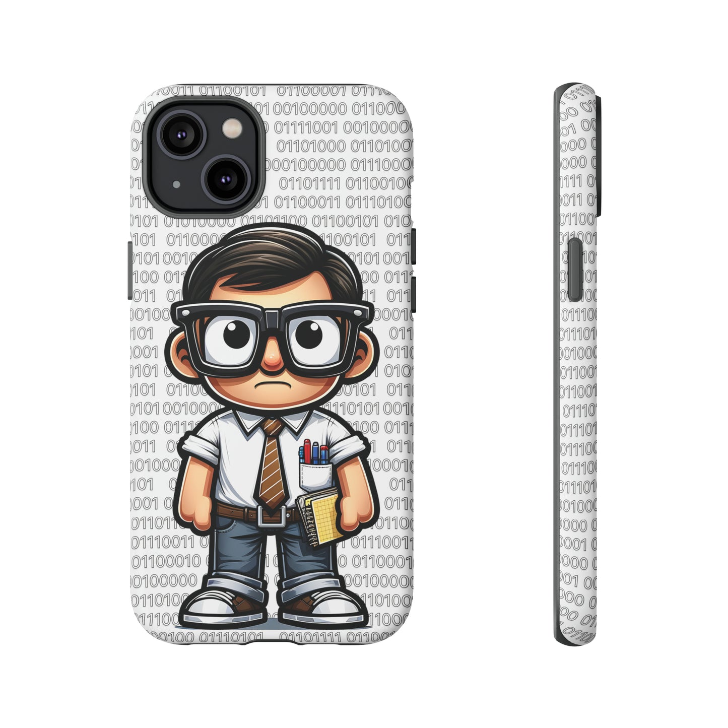 Nerd Binary - White Tough Cases