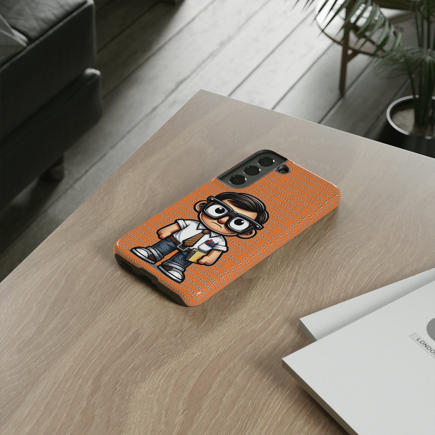 Nerd Binary - Orange Tough Cases