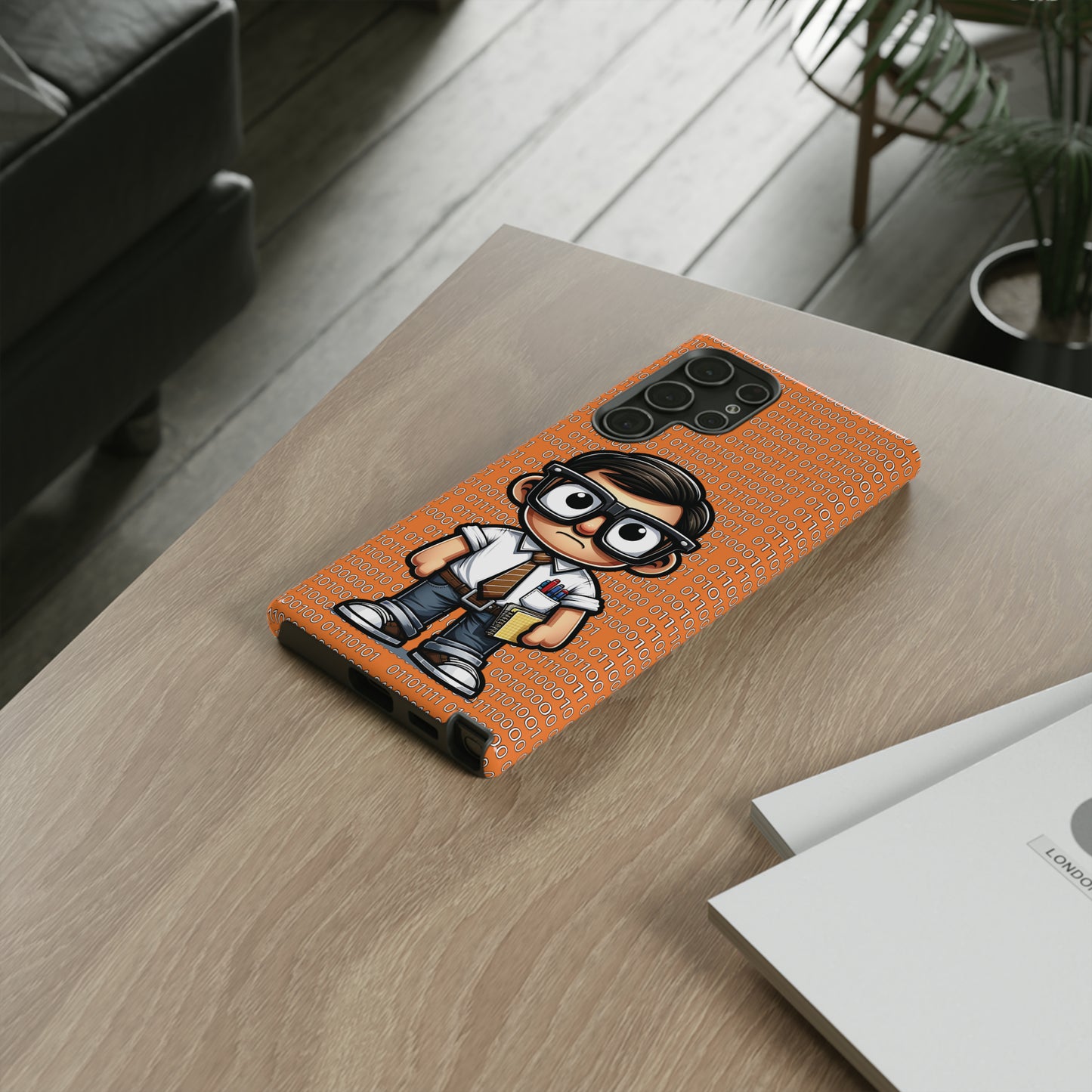 Nerd Binary - Orange Tough Cases