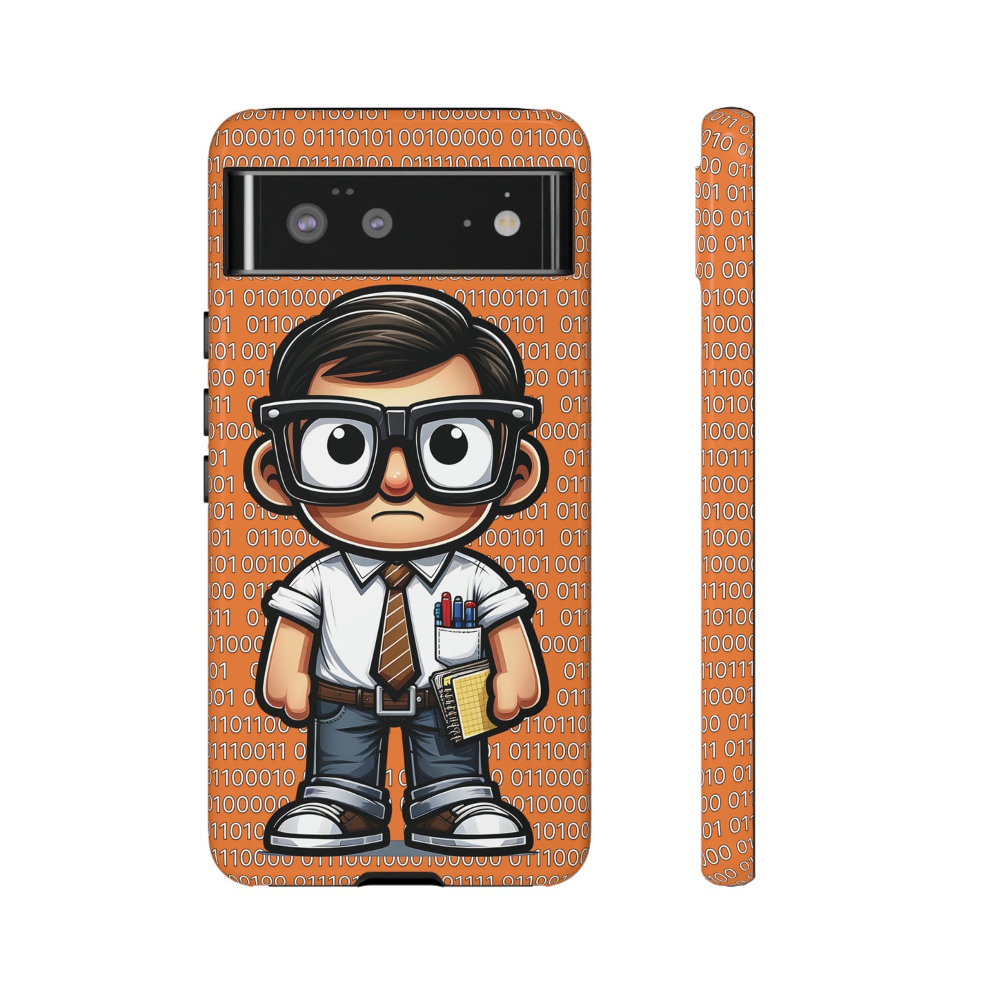 Nerd Binary - Orange Tough Cases