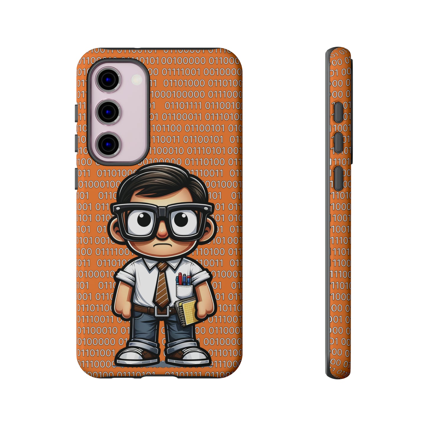 Nerd Binary - Orange Tough Cases