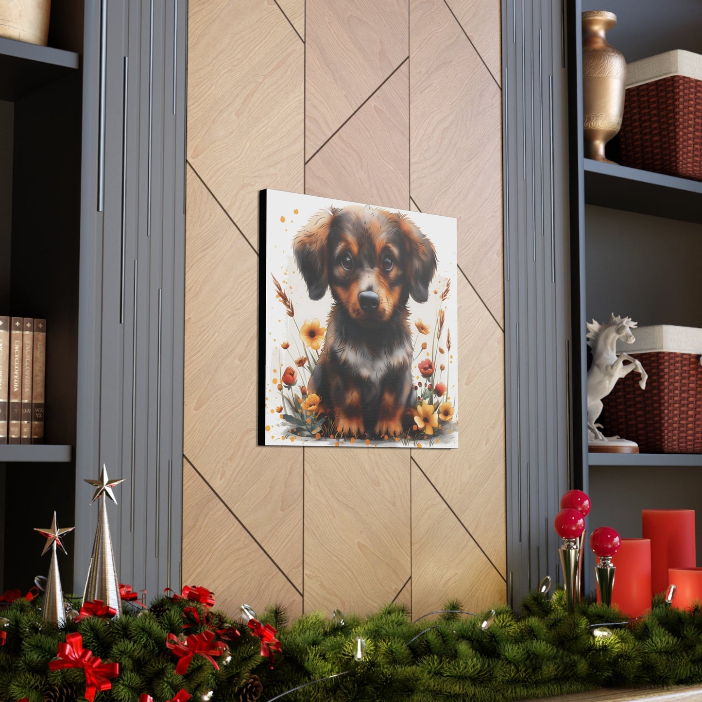 "Adorable Dachshund" - Canvas Print - Unchained Creation