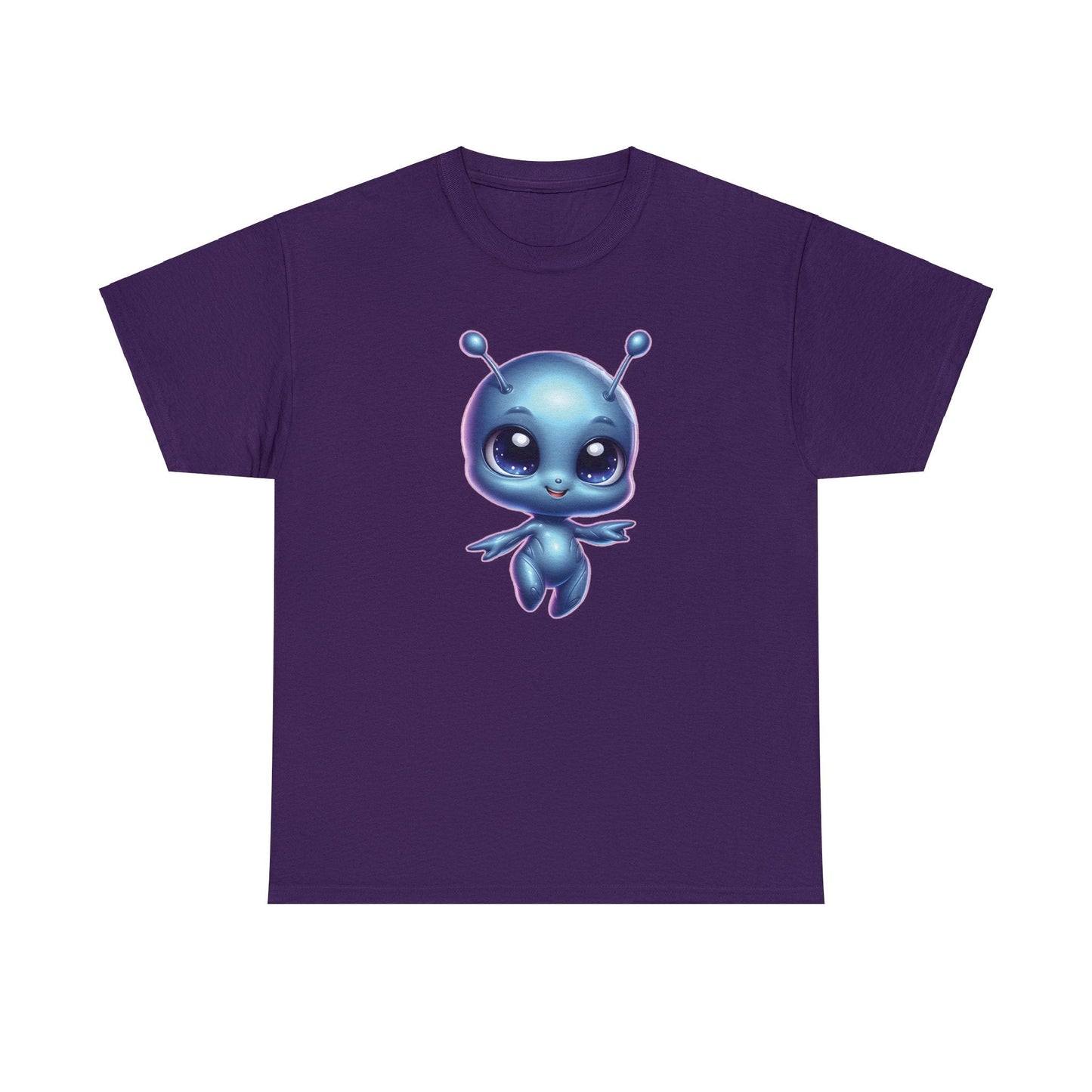 Cosmic Cutie Dancing - Adorable Alien Unisex Heavy Cotton Tee - Available up to 5XL - Unchained Creation