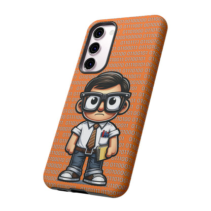 Nerd Binary - Orange Tough Cases