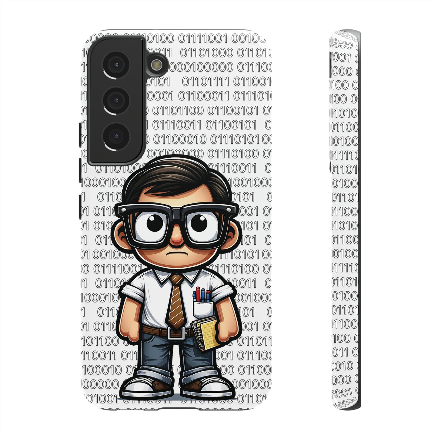 Nerd Binary - White Tough Cases