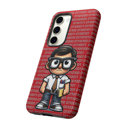 Nerd Binary - Red Tough Cases