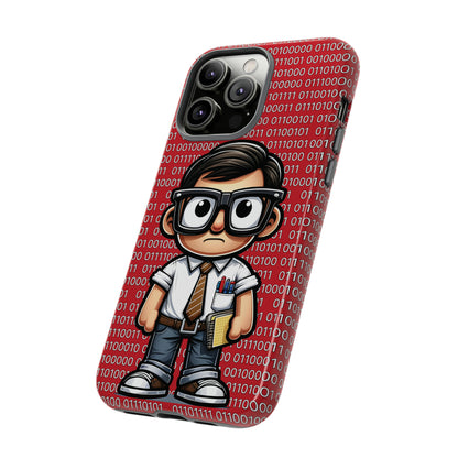 Nerd Binary - Red Tough Cases