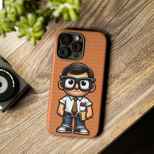 Nerd Binary - Orange Tough Cases