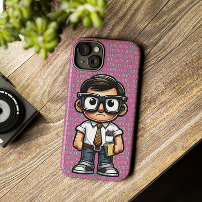 Nerd Binary - Pink Tough Cases