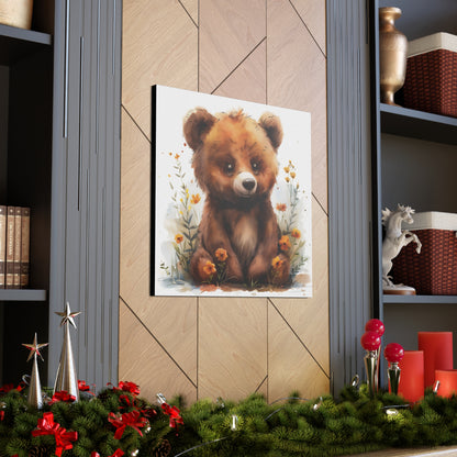 "Adorable Bear" - Artistic Canvas Print