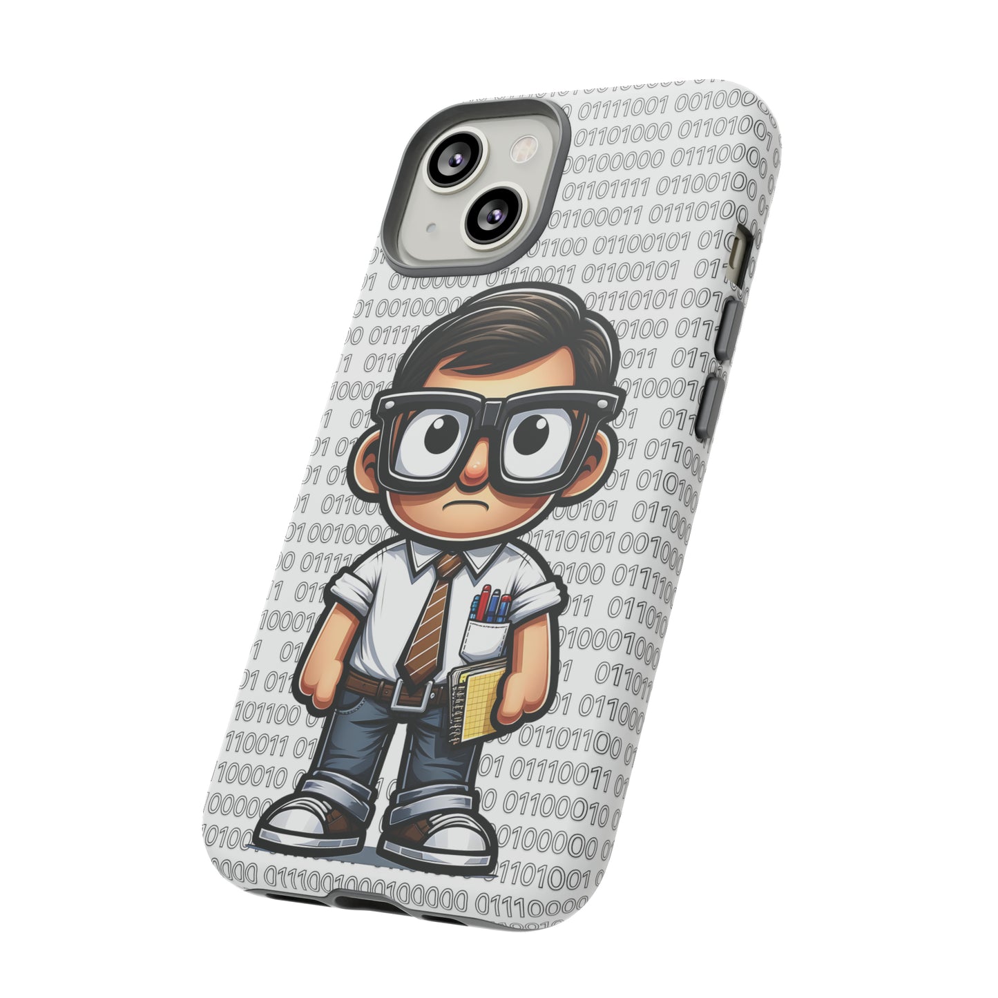 Nerd Binary - White Tough Cases