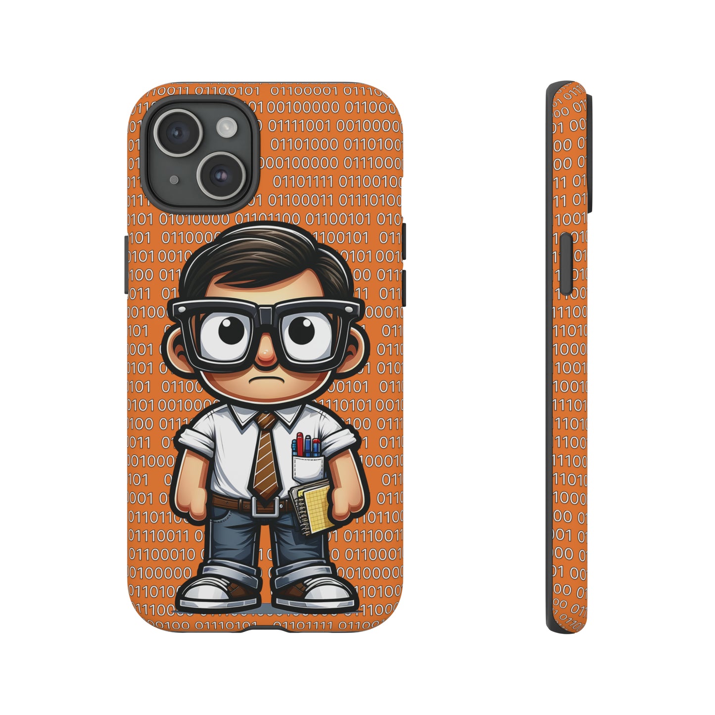 Nerd Binary - Orange Tough Cases