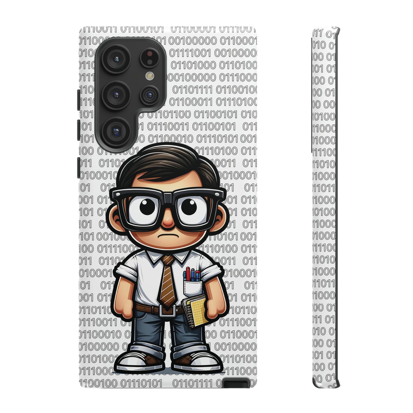 Nerd Binary - White Tough Cases