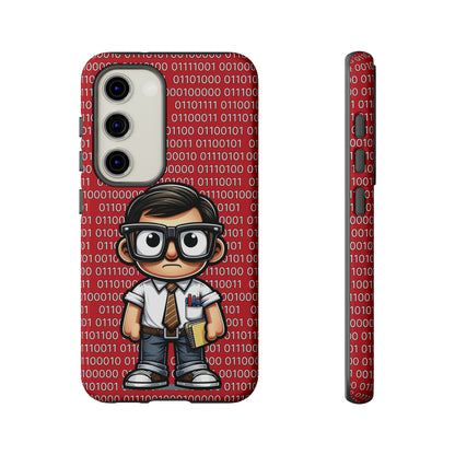 Nerd Binary - Red Tough Cases