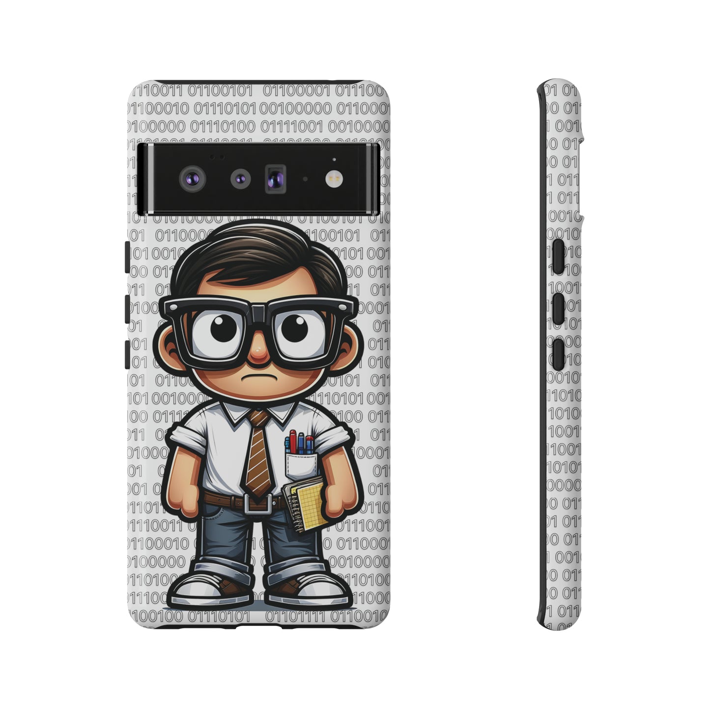 Nerd Binary - White Tough Cases