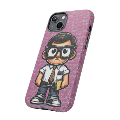 Nerd Binary - Pink Tough Cases