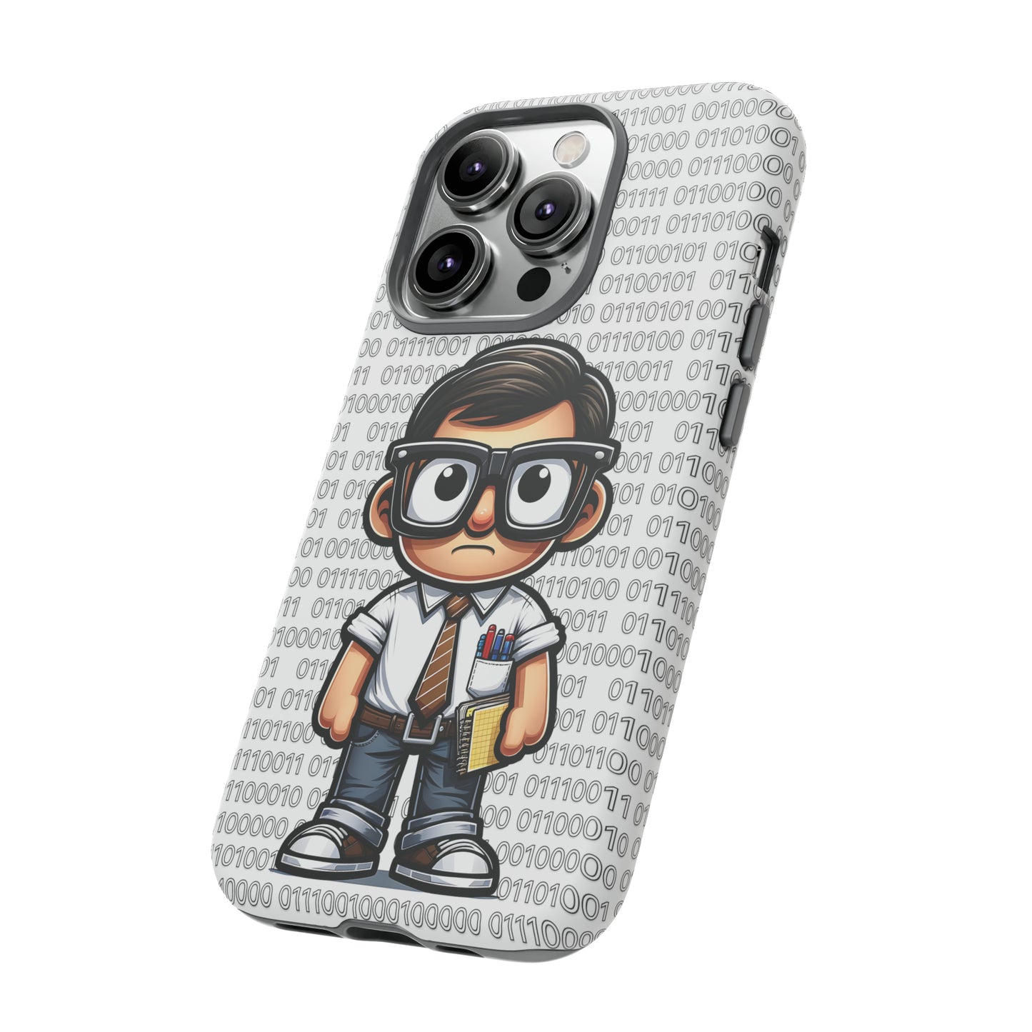 Nerd Binary - White Tough Cases