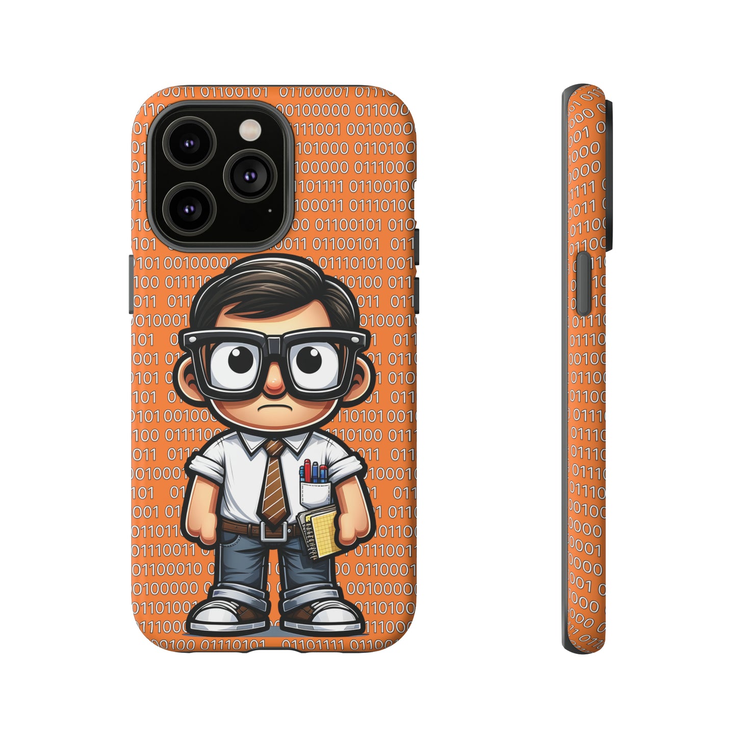 Nerd Binary - Orange Tough Cases
