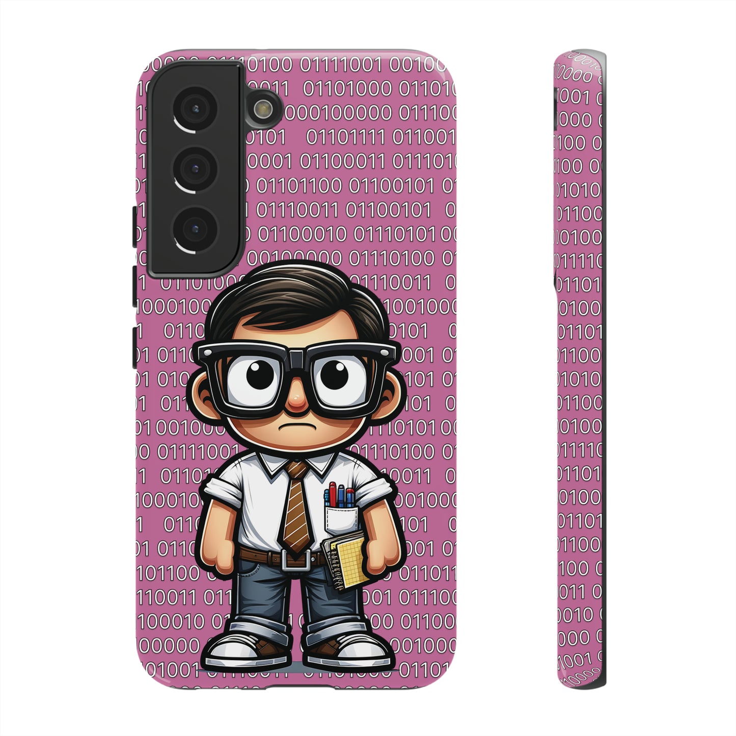 Nerd Binary - Pink Tough Cases