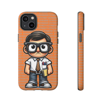 Nerd Binary - Orange Tough Cases