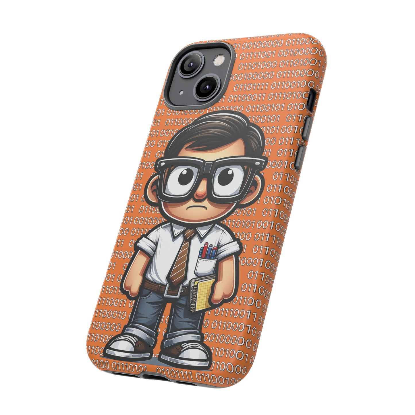 Nerd Binary - Orange Tough Cases