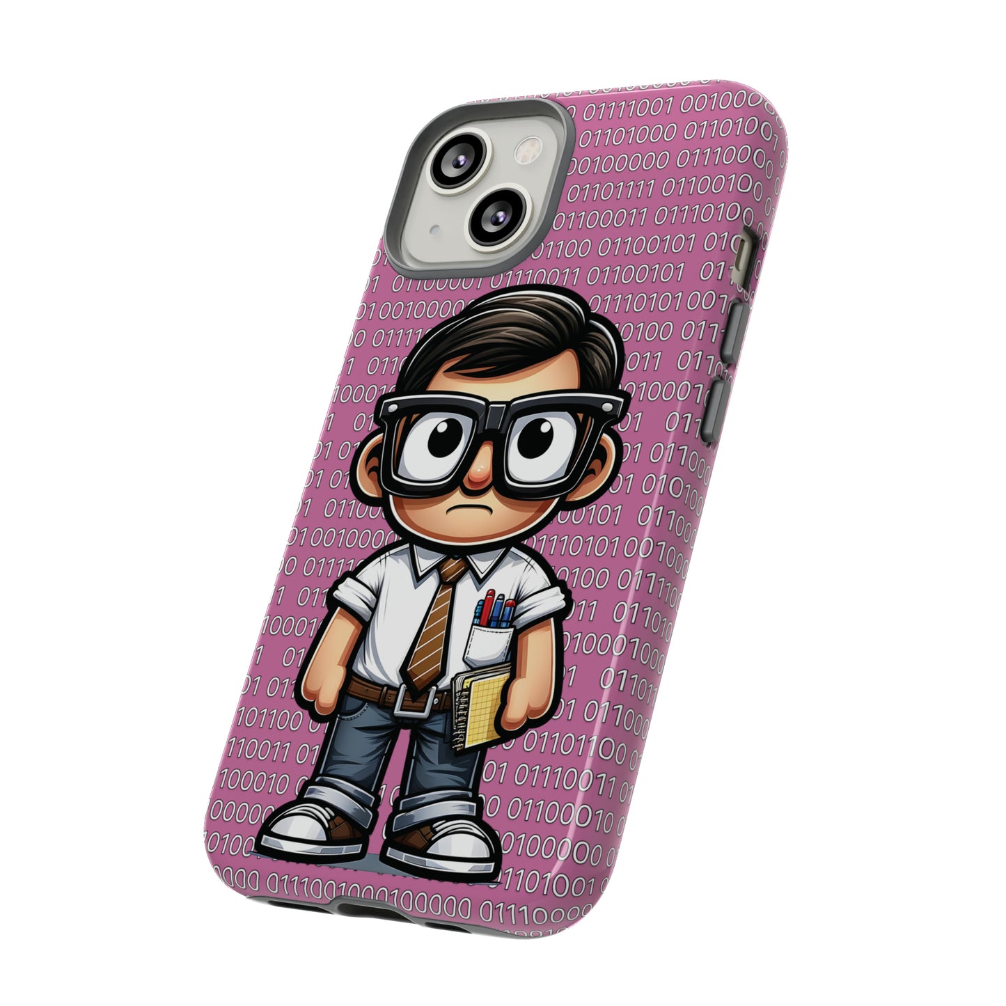 Nerd Binary - Pink Tough Cases