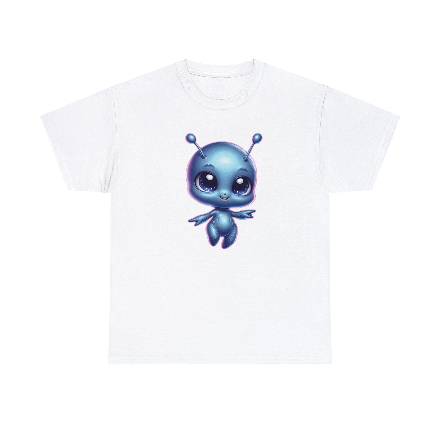 Cosmic Cutie Dancing - Adorable Alien Unisex Heavy Cotton Tee - Available up to 5XL - Unchained Creation